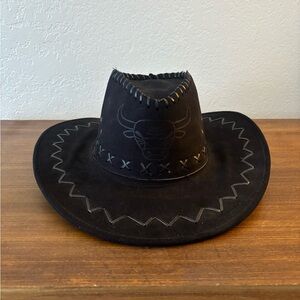 Vintage Leather and Suede Cowboy Hat